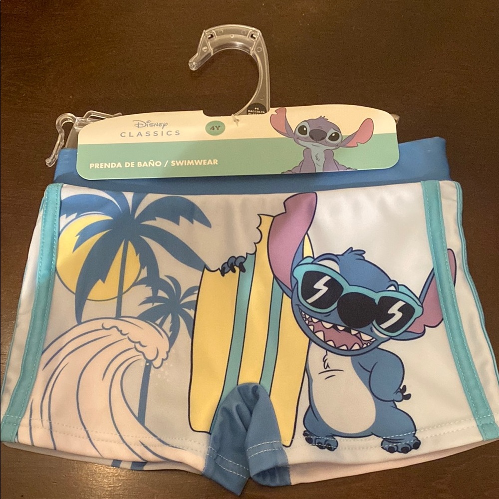 Disney Kids Swimwear with Stitch Design - Blue